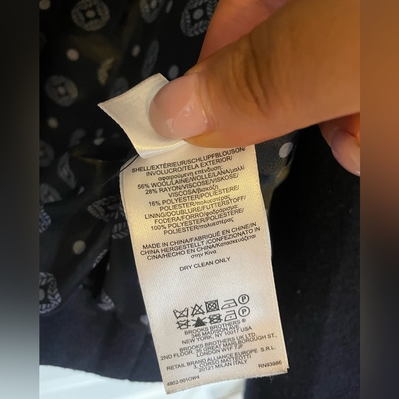 Brooks Brothers Wool Winter Pea Coat with lining- Size 12 - Picture 2 of 3